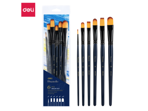 DELI ČETKICE UMETNIČKE  SET ZA AKRILNE BOJE 1/6 EC278