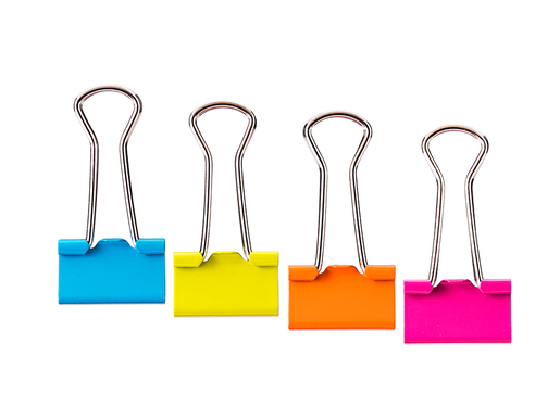 DELI ŠTIPALJKE ZA PAPIR  U BOJI 19x0,4mm E8558