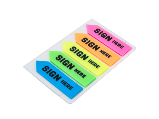 DELI STIKERI  ZA INDEKSIRANJE  SIGN HERE  44x12mm (5x20 lista) EA11302