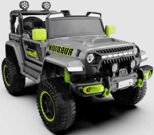 Džip Rubbion 12V Sivi