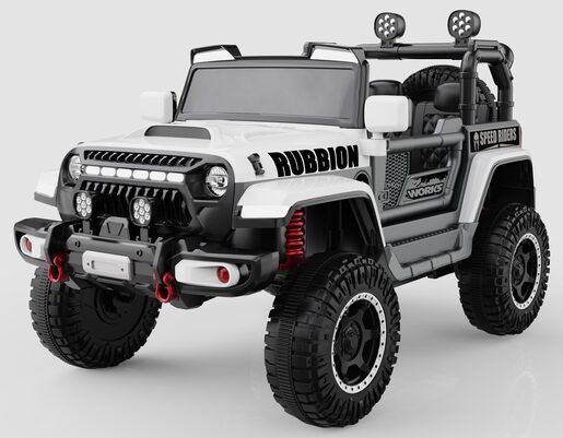 Džip Rubbion 12V Beli