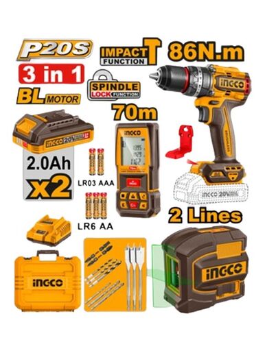 INGCO set alata 3 u 1 COSLI251001E