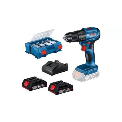 BOSCH Aku buš. GSB 185 2x 2.0 Ah + 82-d prib. 0615990N2P