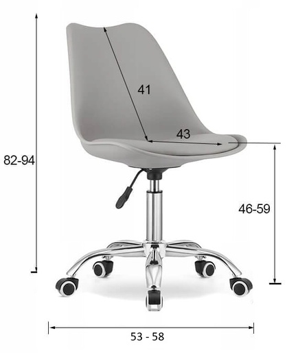 OSKAR Stolica PRINT - bela 3739_1-PRINT-J