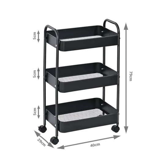 BOLZZ POLICA ZA ODLAGANJE STVARI MM BLACK BOLPOLMMBLK