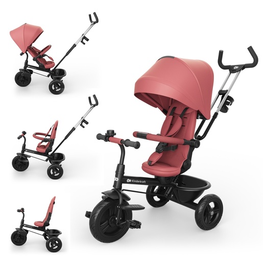 KINDERKRAFT TRICIKL ASTON 2 PLUS PINK KRASTO02PNKPL00