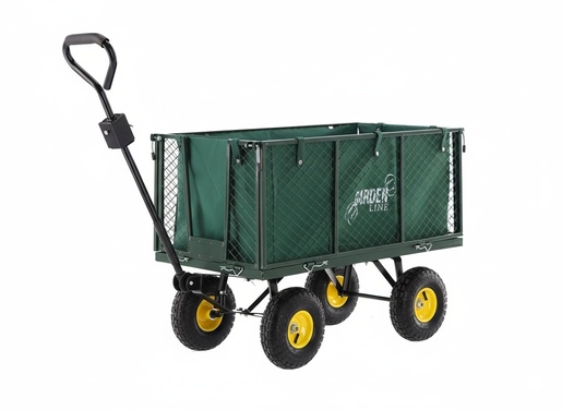 CHOMIK Baštenska transportna kolica, dvofunkcionalna XL – zelena sa ceradom WOZ0108G