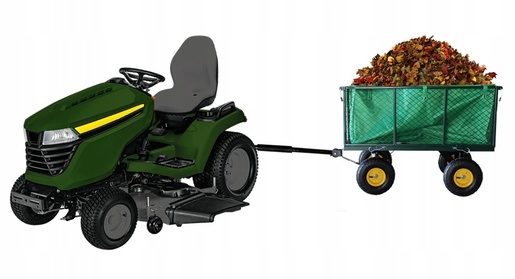 CHOMIK Baštenska transportna kolica, dvofunkcionalna XL – zelena sa ceradom WOZ0108G