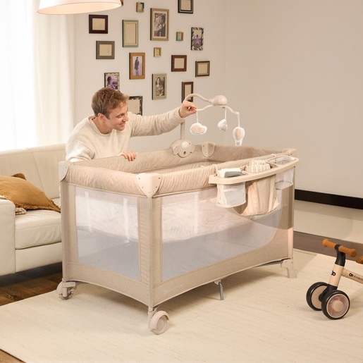 KINDERKRAFT PRENOSIVI KREVETAC 2U1 LEODY UP BEIGE KCLEODUPBEG0000