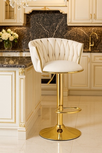 OSKAR Barska stolica MIG bež / zlatna baza 3994_1