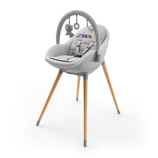 KINDERKRAFT STOLICA ZA HRANJENJE 2U1 FINI UP GREY KHFINIUPGRY0000