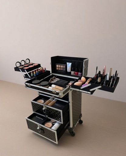 BOLZZ KOFER ZA SMINKANJE PROFI BLACK BOLKSMIPRBLK