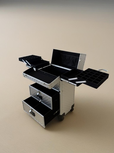 BOLZZ KOFER ZA SMINKANJE PROFI SILVER BOLKSMIPRSIL