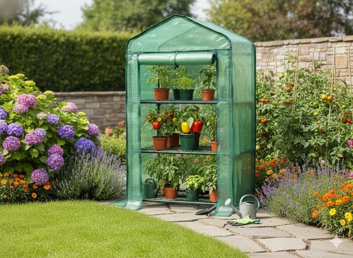 CHOMIK Baštenski plastenik tunel 2-segmetni Zeleni 2 x 2 x 2 M TUN5545