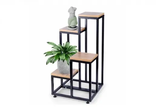 Vilde 569813 - Metalni stalak za cveće na 4 nivoa