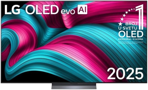 LG OLED TV OLED77C51LA, 4K Ultra HD, WebOS Smart TV, α9 AI Processor 4K Gen8, α9 AI Super Upscaling 4K, FILMMAKER MODE™, AI Chatbot