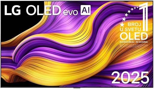 LG OLED TV OLED77G51LW, 4K Ultra HD, WebOS Smart TV, α11 AI Processor 4K Gen2, FILMMAKER MODE™, α11 AI Super Upscaling 4K, Dynamic Tone Mapping