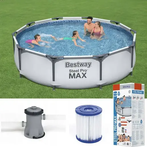 Bestway Bazen za Dvorište sa Filterom Steel Pro Max 305x76cm