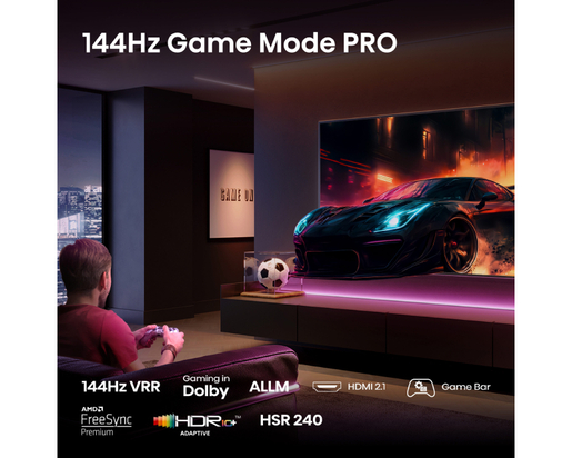 Hisense QLED TV 55" 55E7Q PRO, 4K Ultra HD, Smart TV, VIDAA Smart OS, 4K HDR Immersive, Dolby Vision, HDR10+ Adaptive