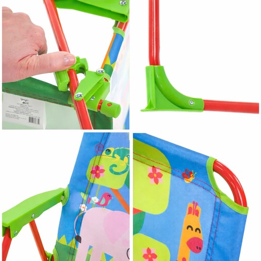 KINDER HOME Sklopiva dečija stolica sa suncobranom TOFI – Za plažu, baštu i kampovanje 86125U