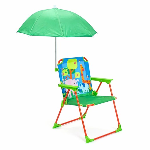 KINDER HOME Sklopiva dečija stolica sa suncobranom TOFI – Za plažu, baštu i kampovanje 86125U