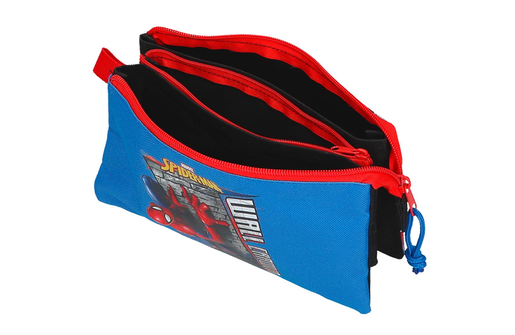 Spiderman wall crawler prazna pernica sa 3 pregrade - plava 42.743.11