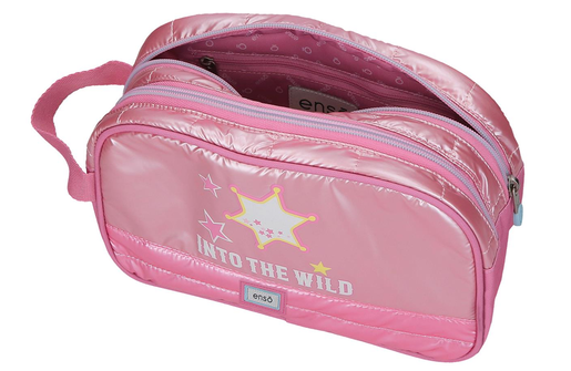 Enso into the wild dečiji neseser sa 2 pregrade - pink 99.844.21