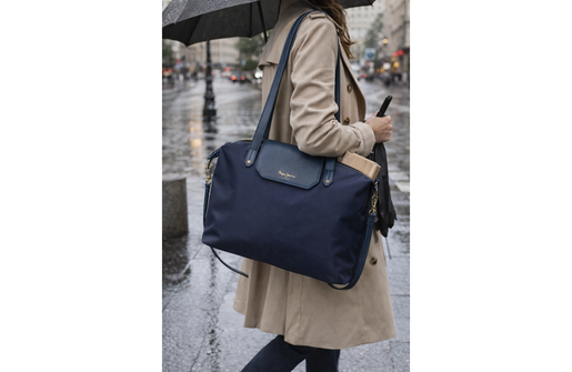 Pepe jeans leire ženska tote torba - teget 75.176.45