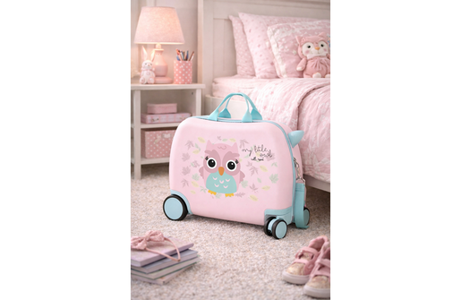 Roll road happy pets dečiji kofer na točkićima - orchid pink 49.910.46