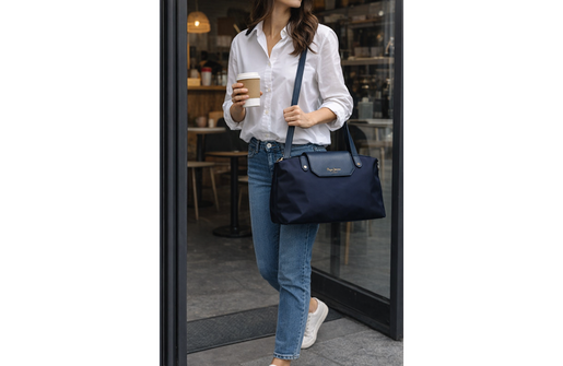 Pepe jeans leire ženska tote torba - teget 75.175.45