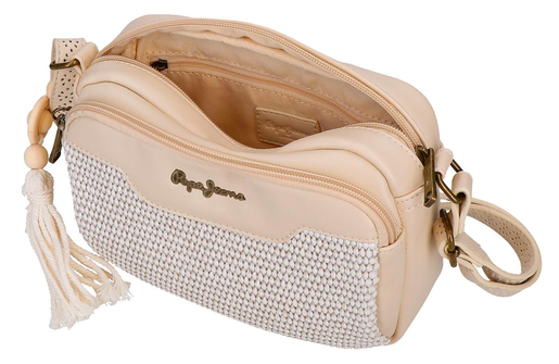Pepe jeans clara ženska torba na rame - bež 73.955.41