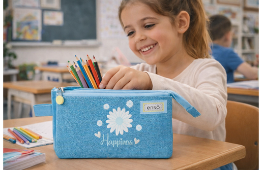 Enso happiness prazna pernica sa 3 pregrade - plava 99.743.21