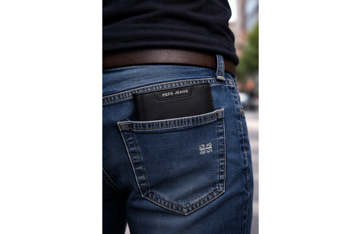 Pepe jeans indiana muški novčanik - crna 75.340.41