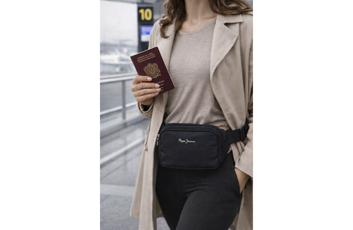 Pepe jeans naia ženska torba oko struka - crna 75.548.41