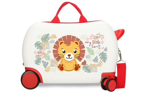 Roll road happy pets dečiji kofer na točkićima - bela/crvena 49.910.48
