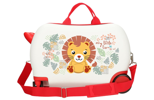 Roll road happy pets dečiji kofer na točkićima - bela/crvena 49.910.48