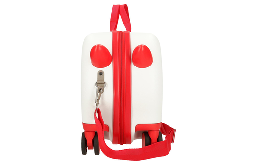 Roll road happy pets dečiji kofer na točkićima - bela/crvena 49.910.48