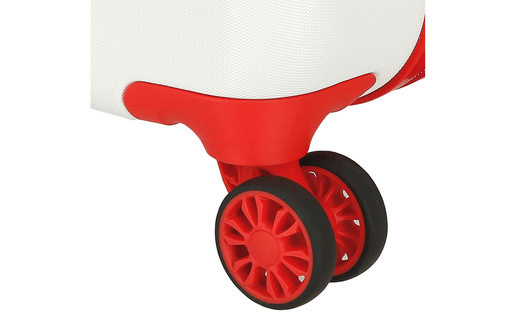 Roll road happy pets dečiji kofer 50 cm - bela/crvena 49.913.48