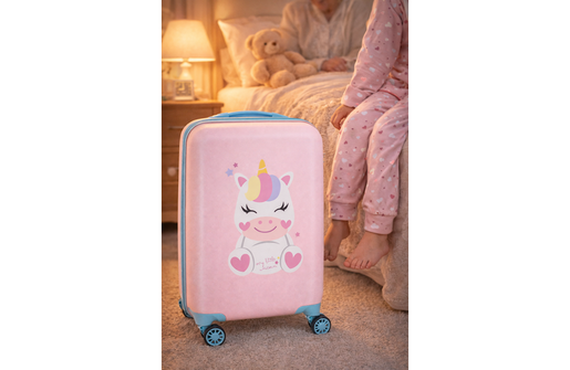 Roll road happy pets dečiji kofer 50 cm - pink 49.913.42