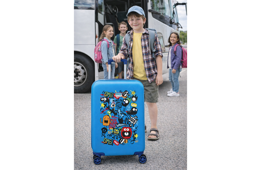 Movom monsters dečiji kofer 55 cm - plava 32.711.42
