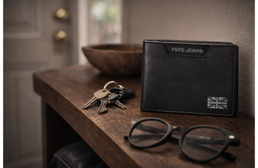 Pepe jeans indiana muški novčanik - crna 75.371.41