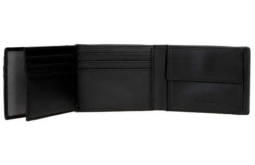Pepe jeans hudson muški novčanik - crna 73.339.41