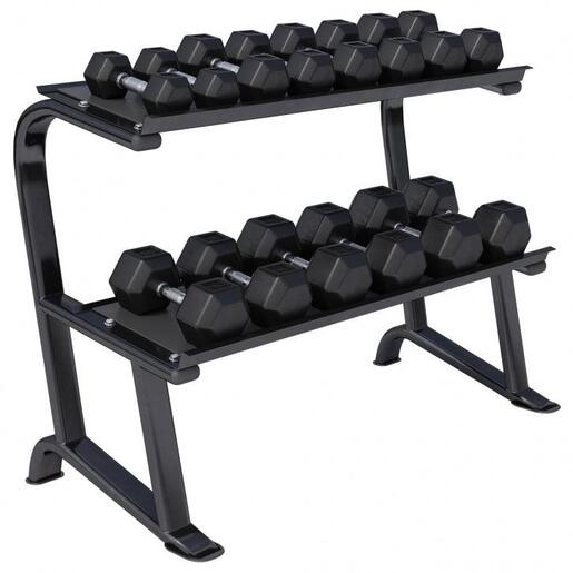 Gorilla sports Set hex bučica 237 kg sa stalkom