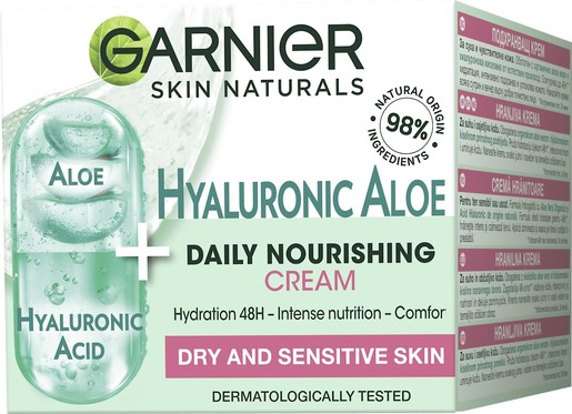 Garnier Skin Naturals Hyaluronic Aloe hranljiva krema 50 ml