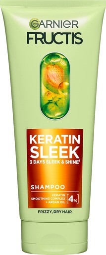 Fructis Keratin Sleek Šampon za nezaglađenu, suvu kosu 200ML