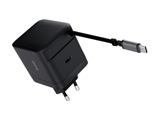 Punjac TRUST MAXO 65W RTRCT/2x USB-C/rectractable/0.67m/laptop/tablet/smartphone/crna