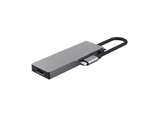 Adapter TRUST DALYX 5-IN-1 MULTIPORT/alu/siva