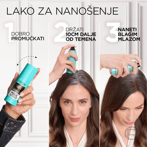 L'Oreal Paris Magic Retouch Sprej za prikrivanje izrastka 1 Black