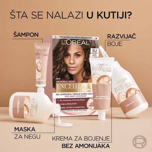 L'Oreal Paris Excellence Universal Nudes boja za kosu 8UC