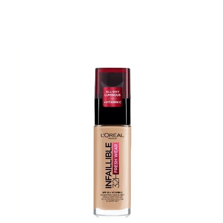 L'Oreal Paris Infaillible 24H Fresh Wear Tečni puder 145 Beige Rose